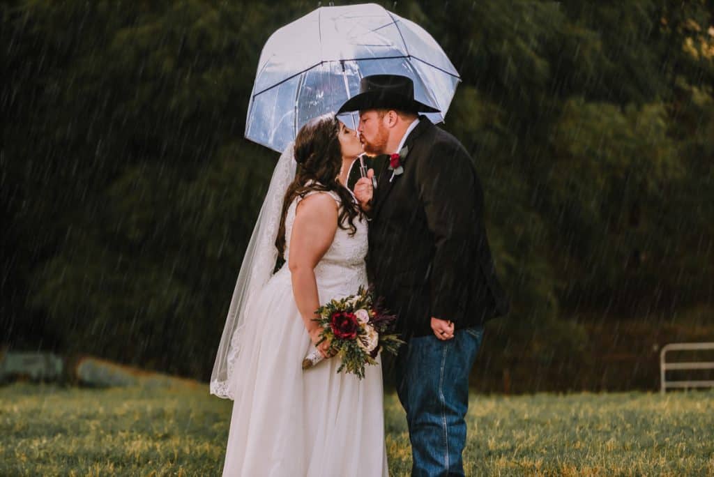 How to prepare for rain on your wedding day